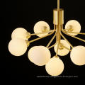 Modern Opal Glass Ball Ceiling Chandelier For Home